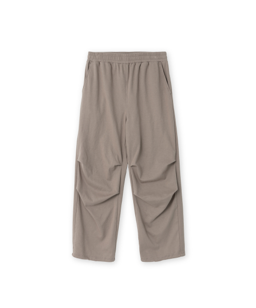 Smooth Jersey Parachute Pants, Vintage Beige