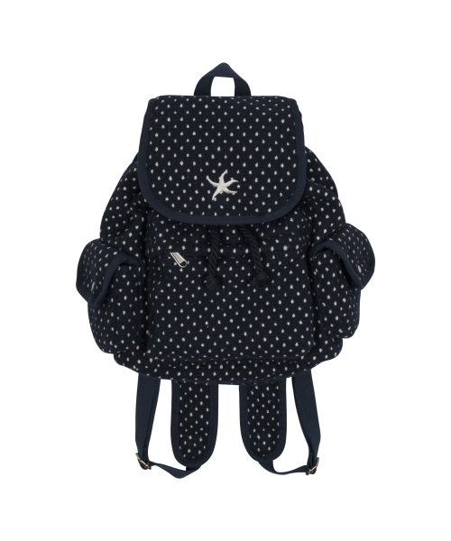 TCM starfish dot backpack (navy)