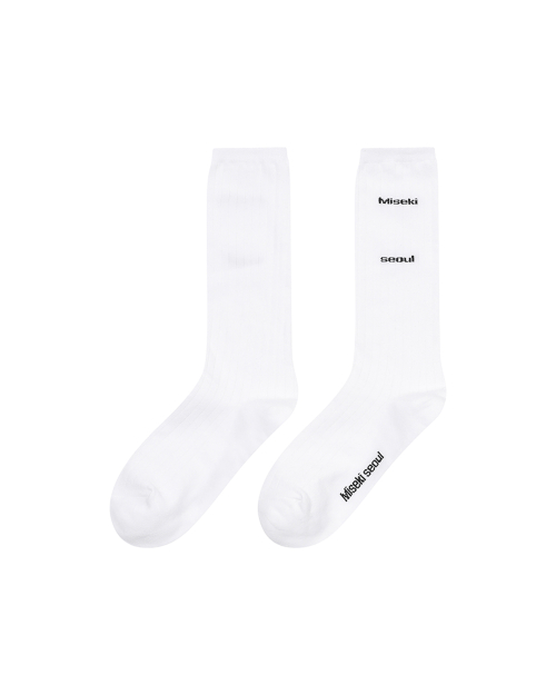 Misekiseoul classic socks WHITE