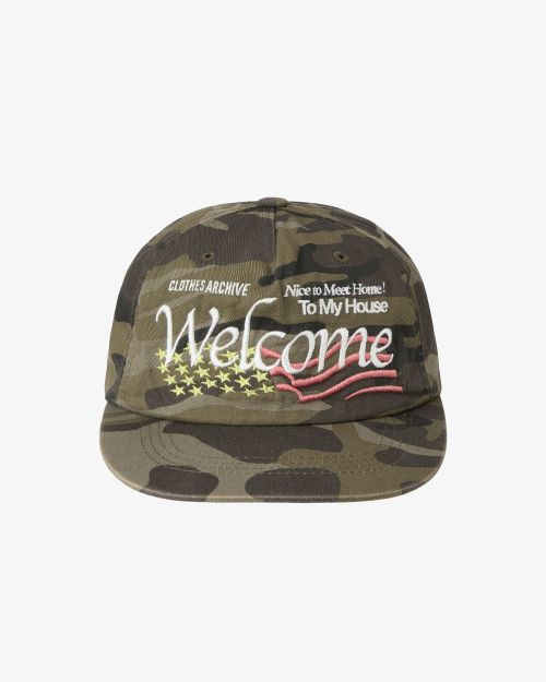 WELCOME WASHED CAP [CAMO]