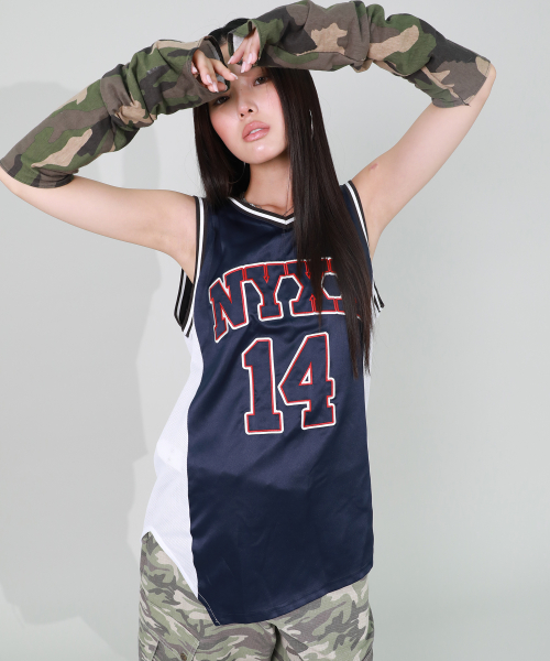 TEAM NYX BASKETBALL SLEEVELESS NAVY