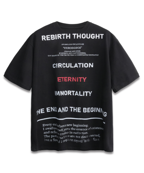 Divine Lettering T-shirt BLACK