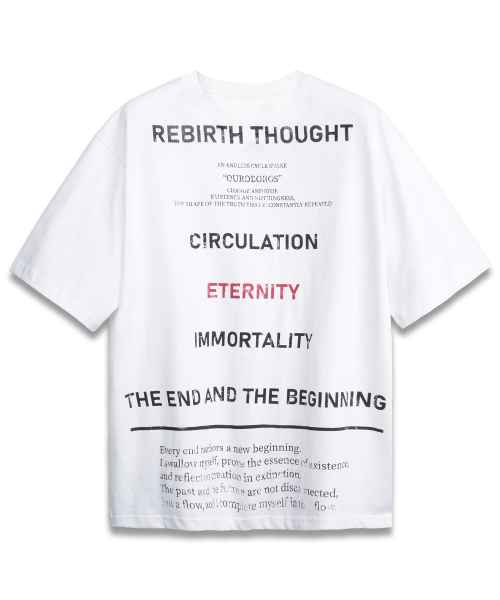 Divine Lettering T-shirt WHITE