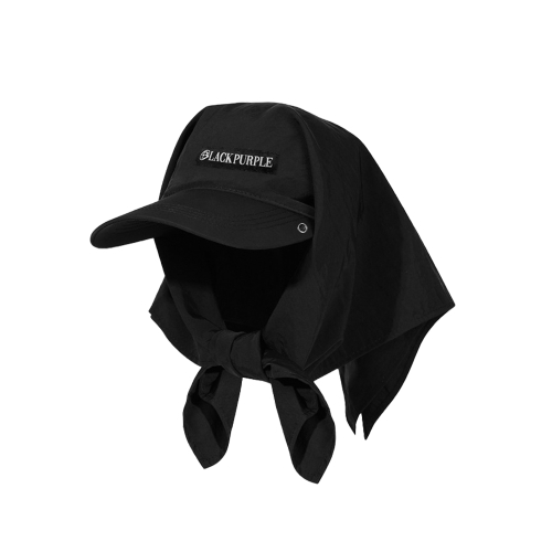 Hooded Shade Bandana Cap_BLACK