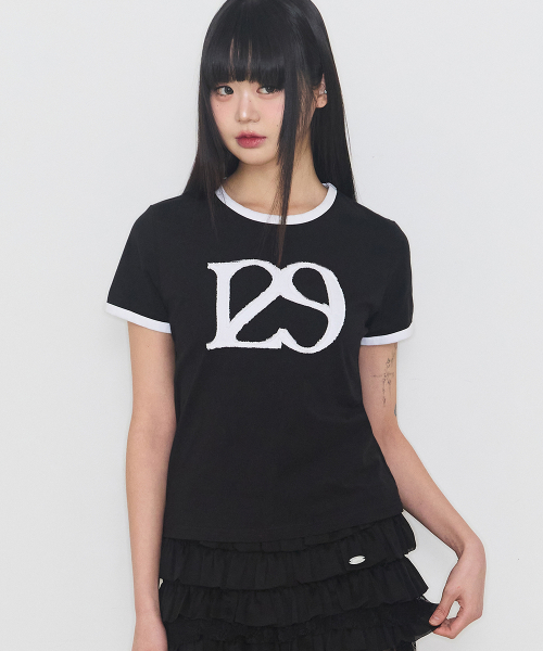 129 LOGO PATCH T-SHIRT BLACK