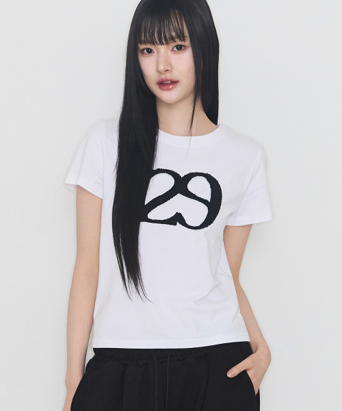 129 LOGO PATCH T-SHIRT WHITE
