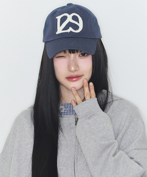 129 APPLIQUE BALL CAP NAVY