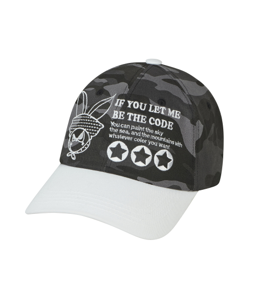 SM RABBIT BALL CAP(WHITE)