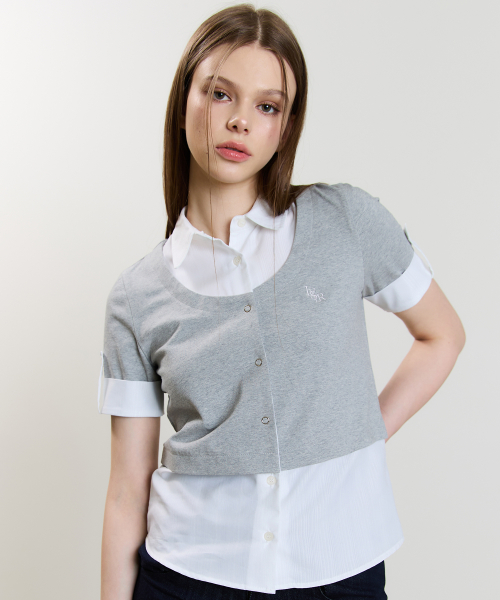 LVTR SHIRT CARDIGAN(GRAY)