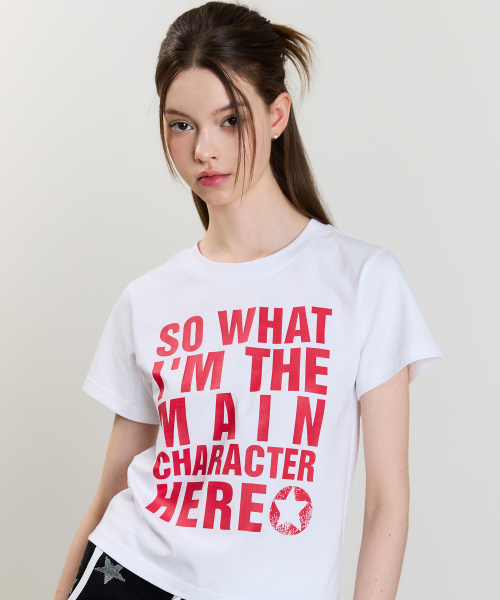 SM MAIN CHARACTER TEE(WHITE)