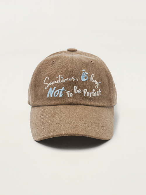 [Unisex] Sometimes Okay Ball Cap (Mocha)