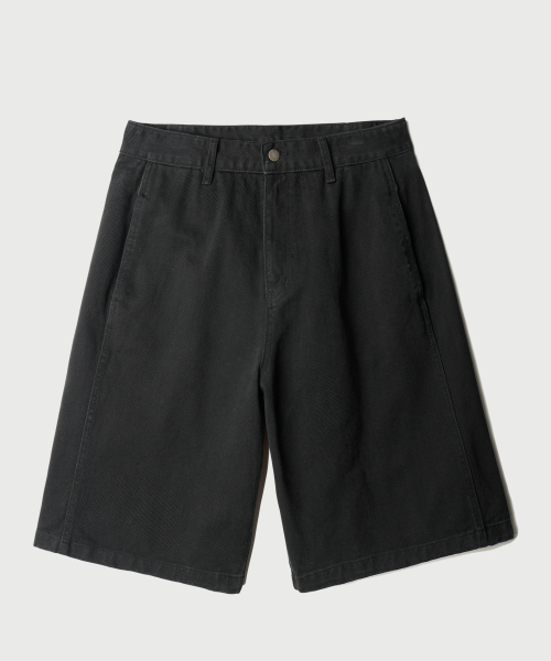 Skill Washed Bermuda Pants Black NSSP2623