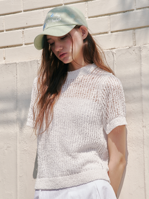 Melly Knit Top (White)