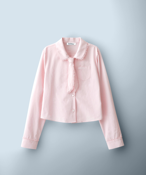 Blooming Tie Shirt Pink