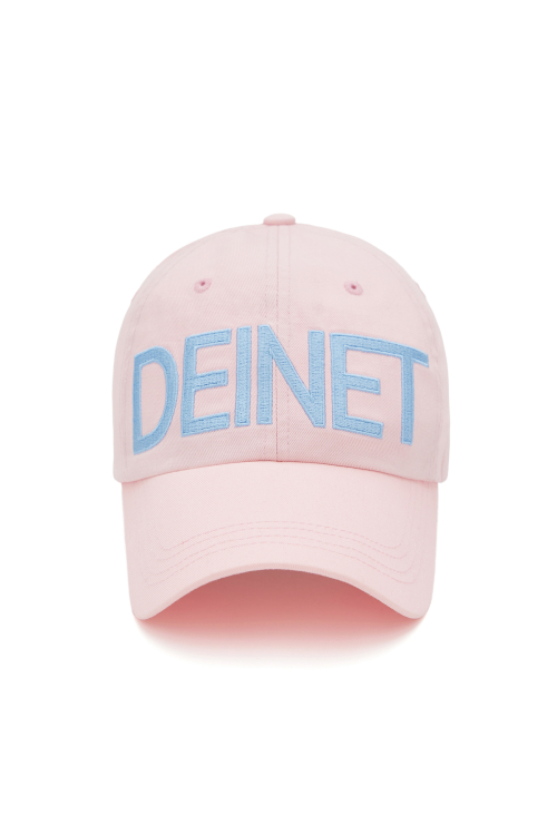 DEINET BIG LOGO CAP IN PINK