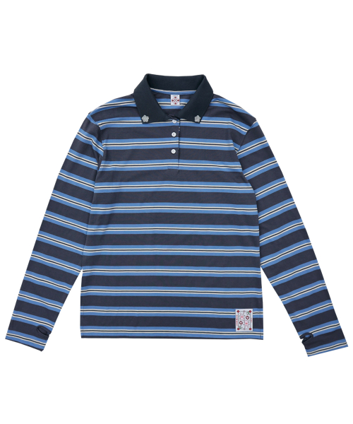Stripe Rugby T-shirt (Charcoal)