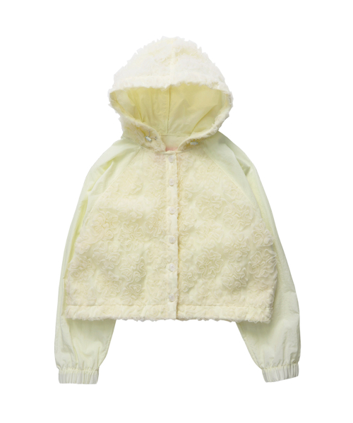 Lace Crop Hood (All Butter)
