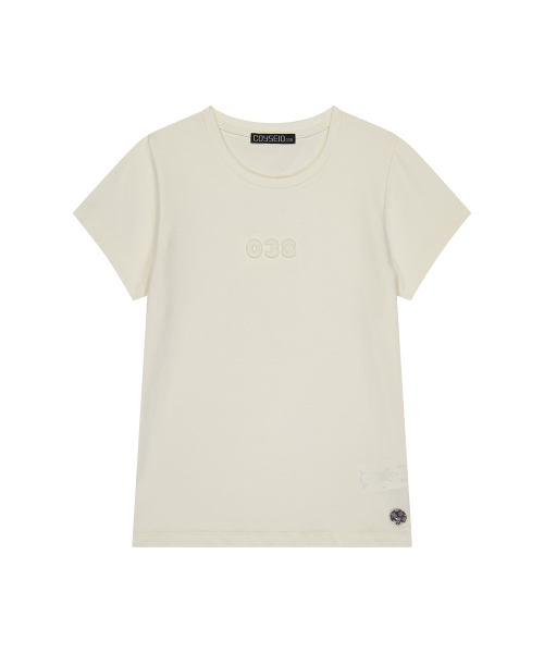 038 BASIC T-SHIRT IVORY