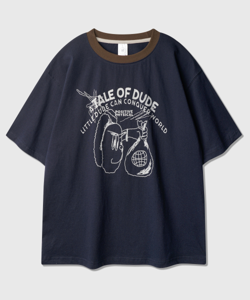 Dude Short T-shirt Navy JIST2629