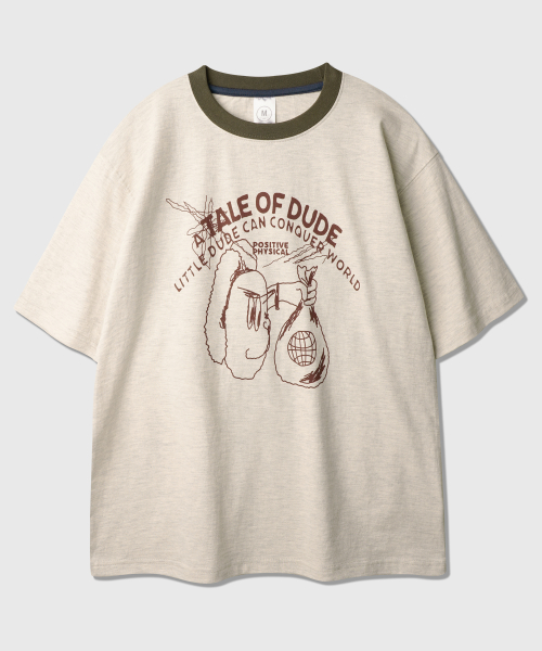 Dude Short T-shirt Oatmeal JIST2629