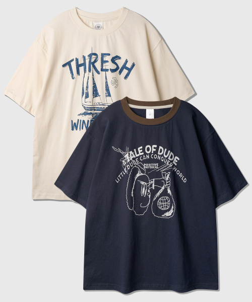 [SET] Dude + Wind Short T-shirt (JIST2629+JIST2639)