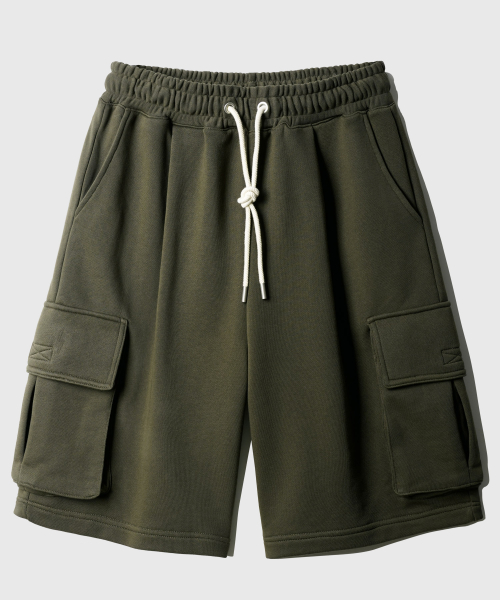 Flash Summer Cargo Half Pants Khaki KJSP2560