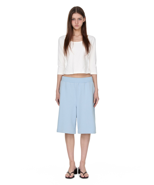 Burmuda Sweat Pants, SKY BLUE