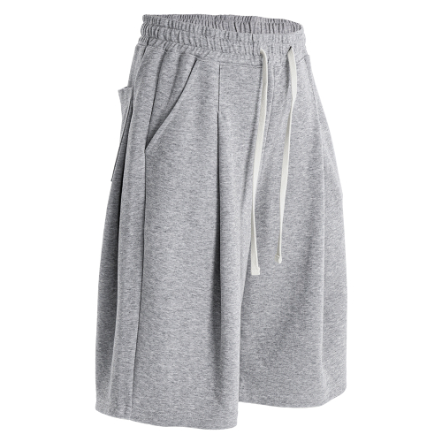 Light Deep Tuck Half Pants Gray OYSP2625