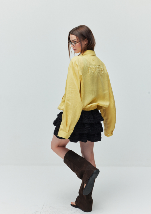 Danial linen jacket_yellow