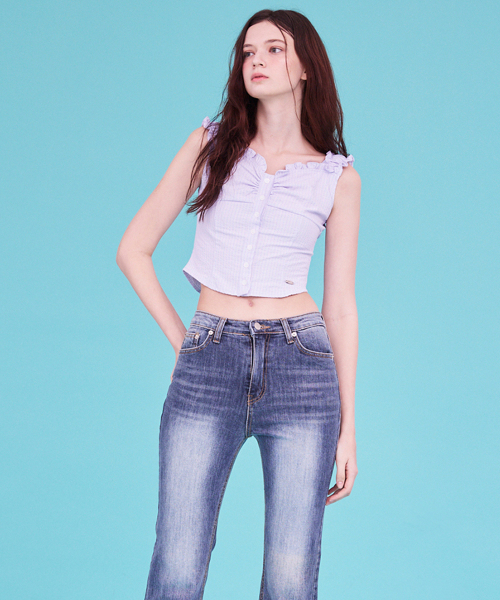 RUFFLE SMOCK BLOUSE