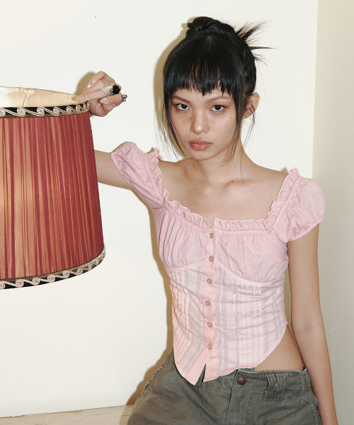 Cindy Shirt Top (Pink)