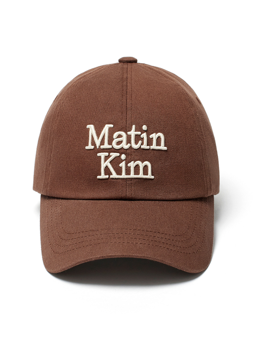 MATIN VOLUME LOGO BALL CAP IN BROWN