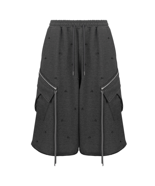 Pearl Cargo Bermuda Pants_[Charcoal]