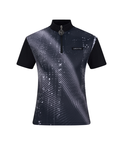 Vapor Half Zip-Up T-Shirt_[Black]