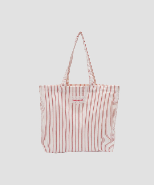 MAISON DE ROLA STRIPE BAG RED