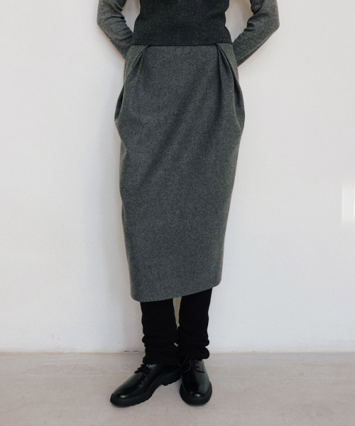 METIN PLEATED LONG SK
