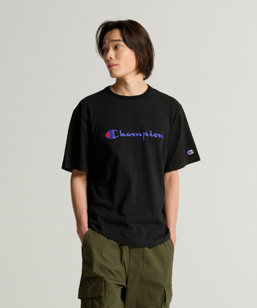 빅 로고 루즈핏 반팔 티셔츠 Black