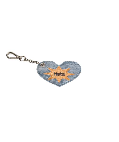 Solia Keyring / Orange Denim