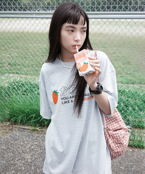KAWAii Overfit T-shirt [Blue]