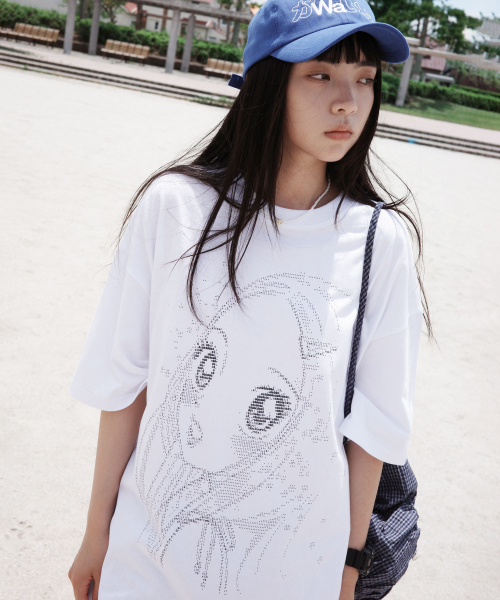 Ascii Heesu Overfit T-shirt [White]