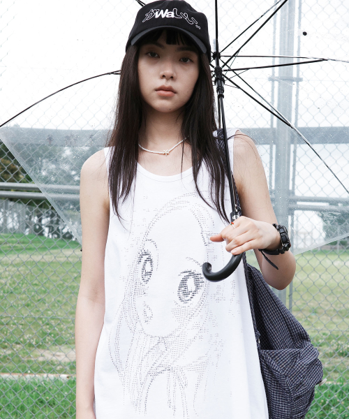 Ascii Heesu loose Sleeveless [White]