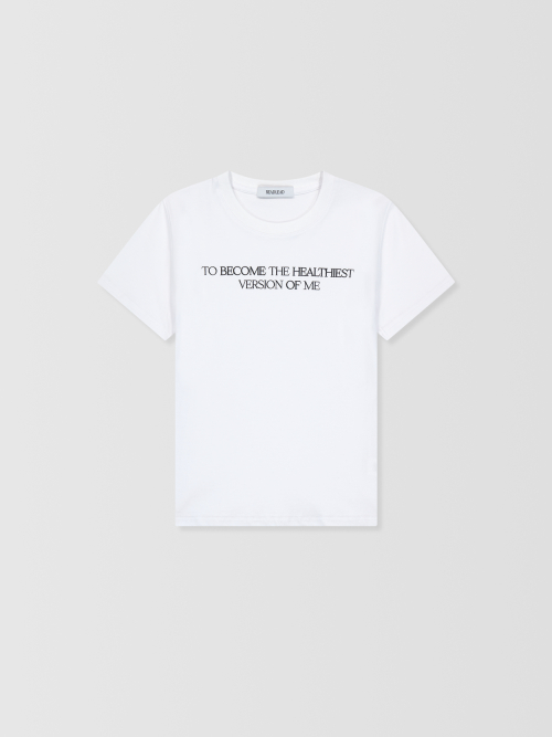 Healthiest Slim Fit Cotton T-shirt _ White