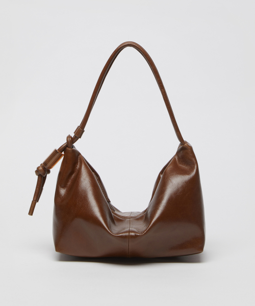 Ridge shoulder bag(Glossy crack camel)_OVBAX25202GCM