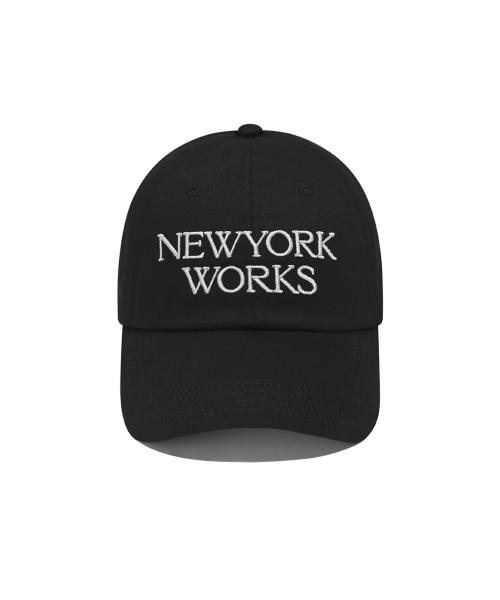 NEWYORKWORKS LOGO BALL CAP_BLACK