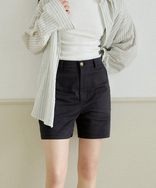 NEWYORKWORKS LOGO BASIC SHORTS_BLACK