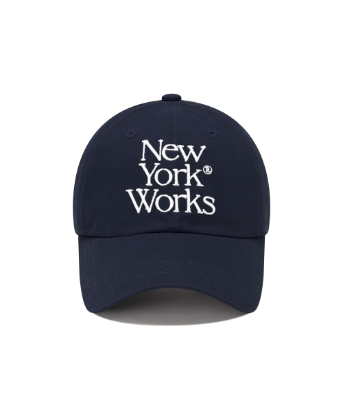 NEWYORKWORKS MIX LOGO BALL CAP_NAVY