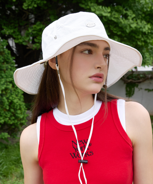 NEWYORKWORKS SAFARI BUCKET HAT_WHITE