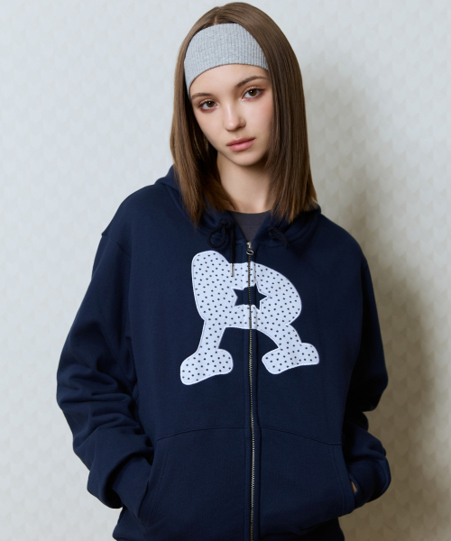 GT R HOOD ZIP UP(NAVY)