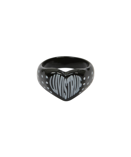 GT HEART DOT RING(BLACK)