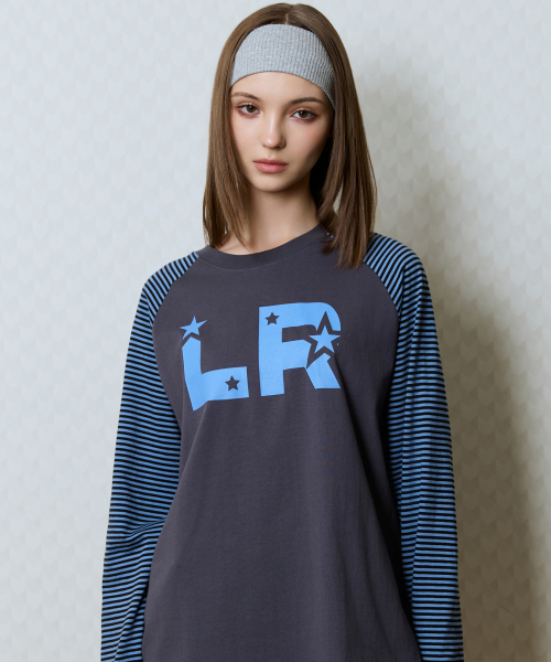 GT STAR LR TEE(CHARCOAL)